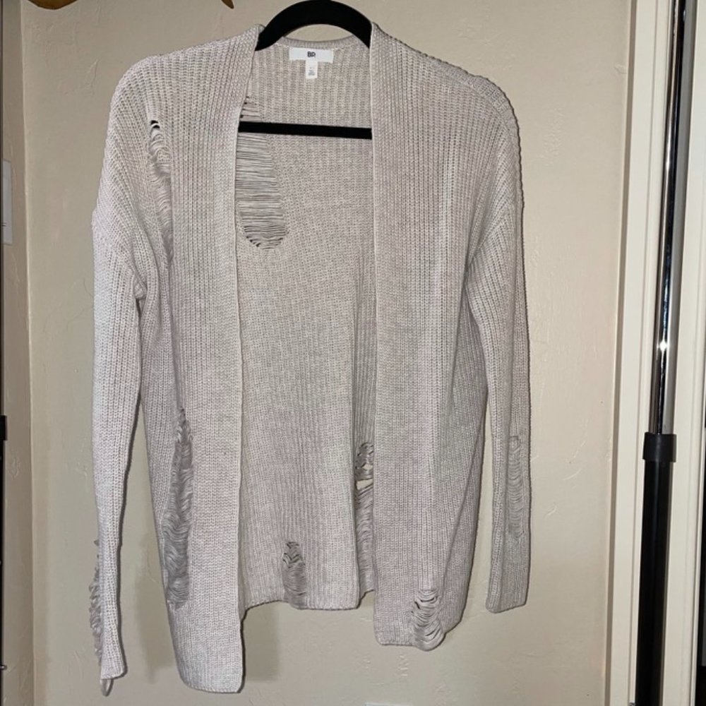 Ripped Knit Cardigan